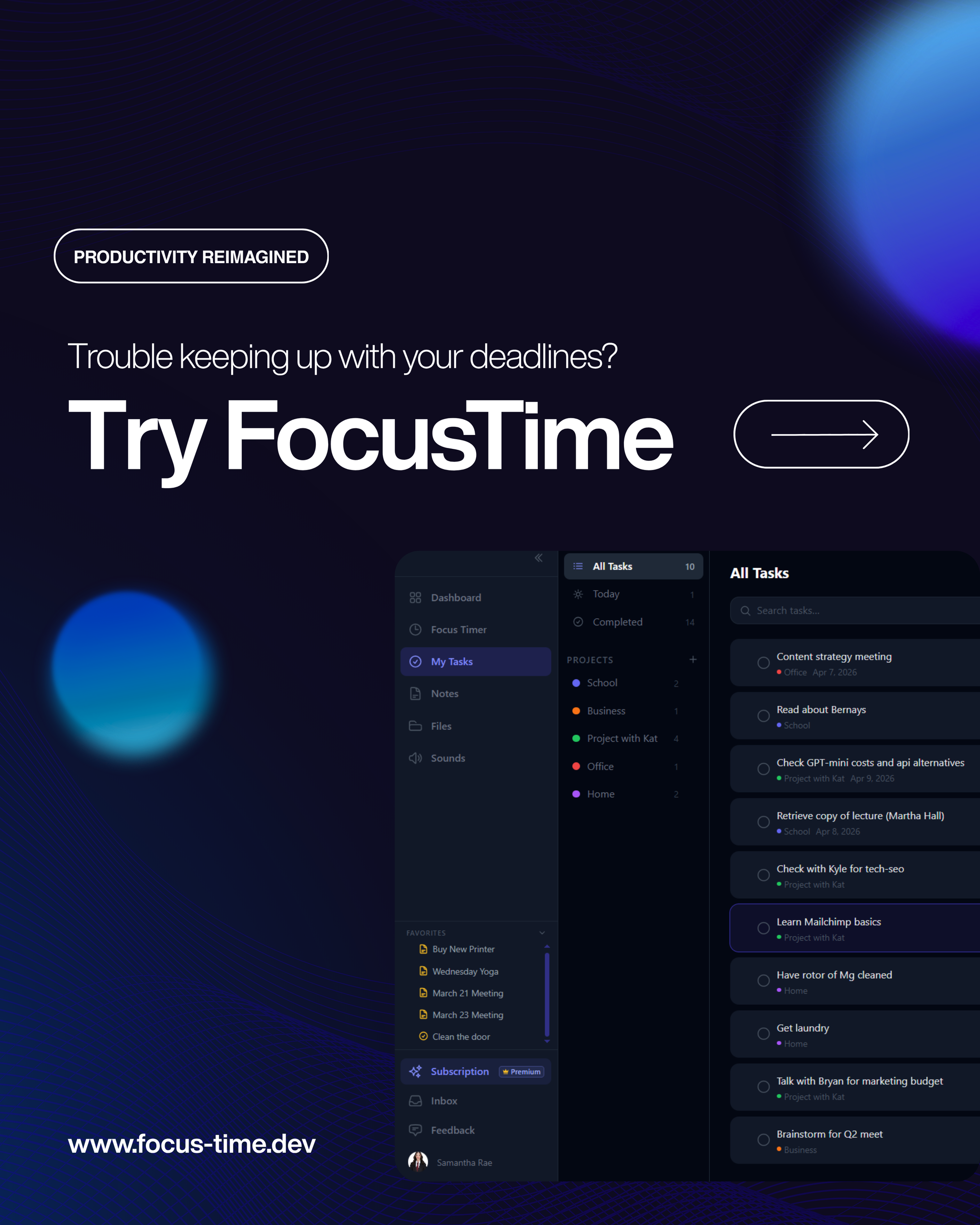 FocusTime – Deep Work App for Windows & Mac